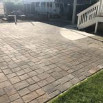 After photo of newly installed interlocking stone paver patio by Cruzin Landscape in Gridley CA