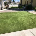 After photo showing new artificial turf installed by Cruzin Landscape in Gridley CA